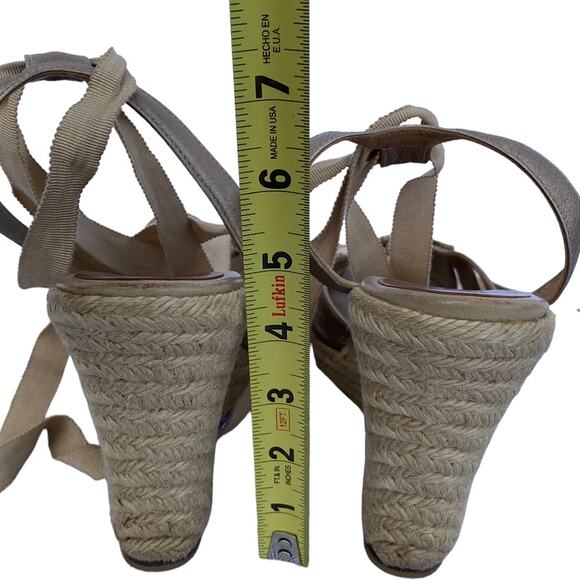 Christian Louboutin "Isa" Espadrille Wedges (Size 40/US 10) - Picture 12 of 13